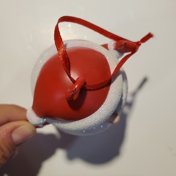 Chubby Santa sparkle glitter Ornament - Picture 7 of 8